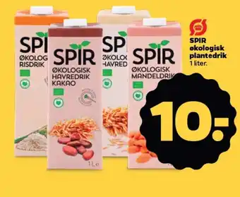 Netto SPIR økologisk plantedrik 1 liter. tilbud