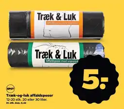 Netto Træk-og-luk affaldsposer tilbud