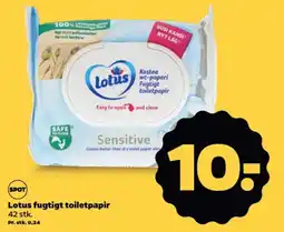 Netto Lotus fugtigt toiletpapir tilbud