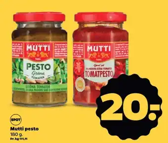 Netto Mutti pesto tilbud