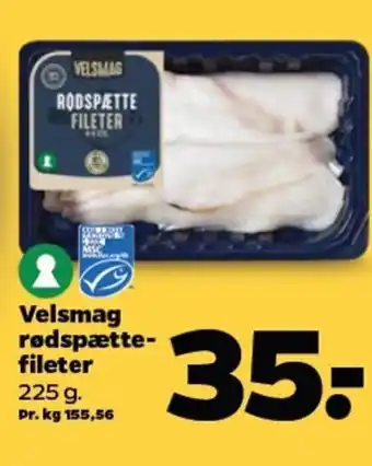 Netto Velsmag rødspætte- fileter tilbud