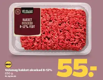 Netto Velsmag hakket oksekød 8-12% tilbud