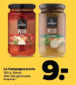 Netto La Campagna pesto tilbud