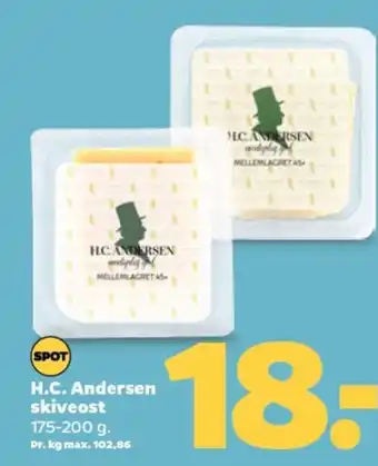 Netto H.C. Andersen skiveost tilbud