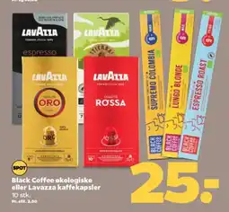 Netto Black Coffee økologiske eller Lavazza kaffekapsler 10 stk. tilbud