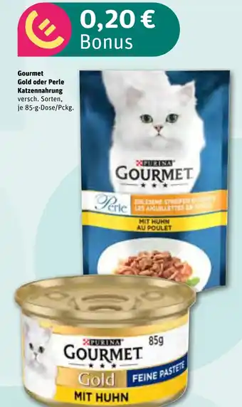 REWE PURINA Gourmet Gold oder Perle Katzennahrung tilbud