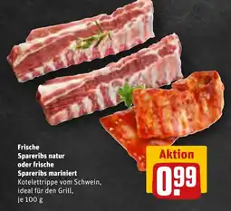 REWE Frische Spareribs natur oder frische Spareribs mariniert tilbud