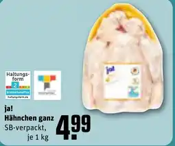 REWE ja! Hähnchen ganz tilbud