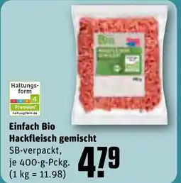 REWE DE Einfach bio hackfleisch gemischt tilbud