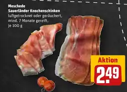 REWE Meschede Sauerländer Knochenschinken tilbud