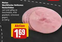 REWE Metten Westfälischer Delikatess Kochschinken tilbud