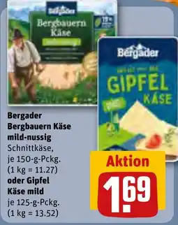 REWE BERGADER Bergbauern Käse mild-nussig tilbud