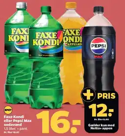 Netto Faxe kondi eller pepsi max sodavand tilbud