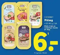 Lidl Pålæg tilbud