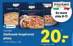 Lidl Italiensk-inspireret pizza tilbud