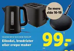 Lidl Elkedel, brødrister eller crepe maker tilbud