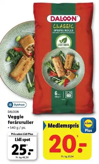 Lidl Veggie forårsruller tilbud