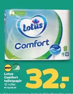 Netto LOTUS Comfort toiletpapir tilbud