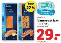 Lidl Varmrøget laks tilbud