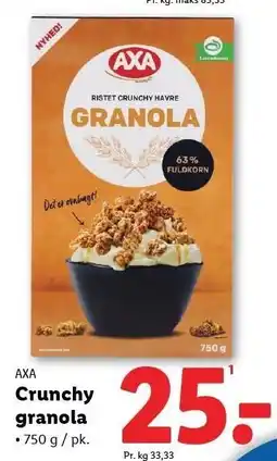 Lidl Crunchy granola tilbud