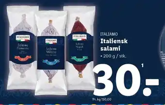 Lidl Italiensk salami tilbud