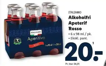 Lidl Alkoholfri Apeterif Rosso tilbud