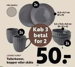 Lidl Tallerkener, kopper eller skåle tilbud