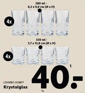 Lidl Krystalglas tilbud