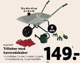 Lidl Trillebør med haveredskaber tilbud