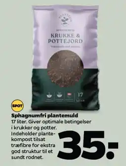 Netto Sphagnumfri plantemuld tilbud