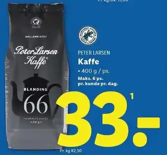 Lidl Kaffe tilbud