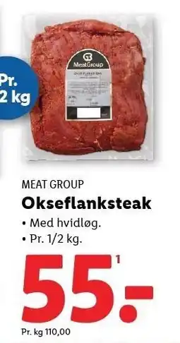 Lidl Okseflanksteak tilbud