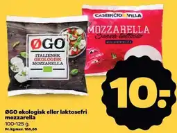 Netto ØGO økologisk eller laktosefri mozzarella tilbud