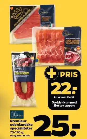 Netto Premieur udenlandske specialiteter tilbud