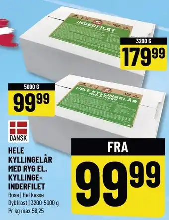 Løvbjerg Hele kyllingelår el. kyllingeinderfilet tilbud