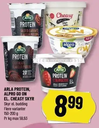 Løvbjerg ARLA PROTEIN, ALPRO GO ON EL. CHEASY SKYR tilbud