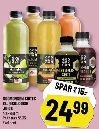 Løvbjerg GODMORGEN SHOTS EL. ØKOLOGISK JUICE tilbud