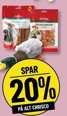 Løvbjerg SPAR 20% PÅ ALT CHRISCO tilbud