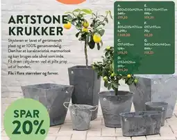 Plantorama ARTSTONE KRUKKER tilbud