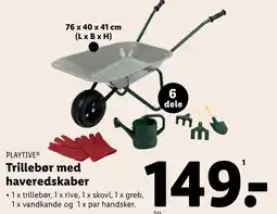 Lidl PLAYTIVE® Trillebør med haveredskaber tilbud