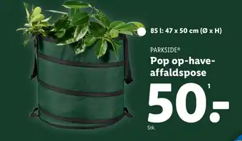 Lidl PARKSIDE® Pop op-have- affaldspose tilbud