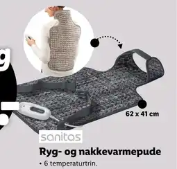 Lidl SANITAS Ryg- og nakkevarmepude tilbud