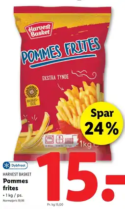 Lidl HARVEST BASKET Pommes frites tilbud