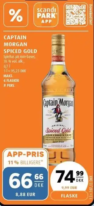 Scandinavian Park Captain Morgan Spiced Gold tilbud