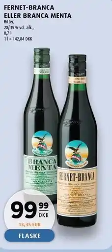 Scandinavian Park Fernet-Branca eller Branca Menta tilbud