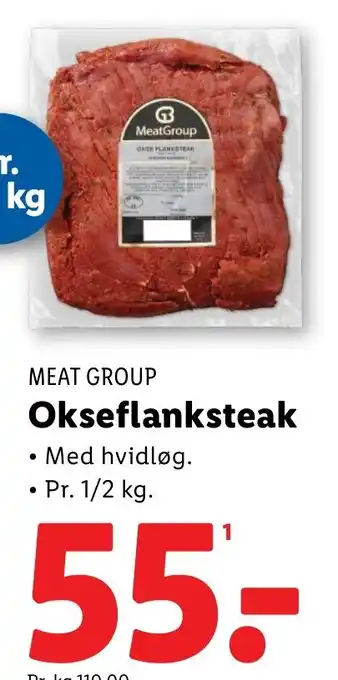 Lidl MEAT GROUP Okseflanksteak tilbud