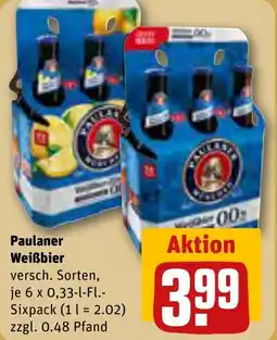 REWE Paulaner Weißbier tilbud