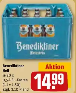 REWE BENEDIKTINER Hell tilbud