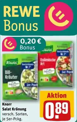 REWE KNORR Salat Krönung tilbud