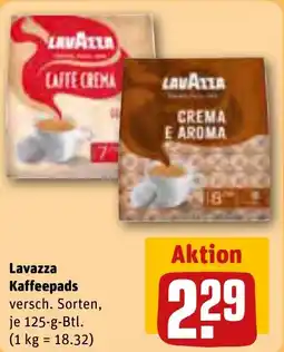 REWE LAVAZZA Kaffeepads tilbud